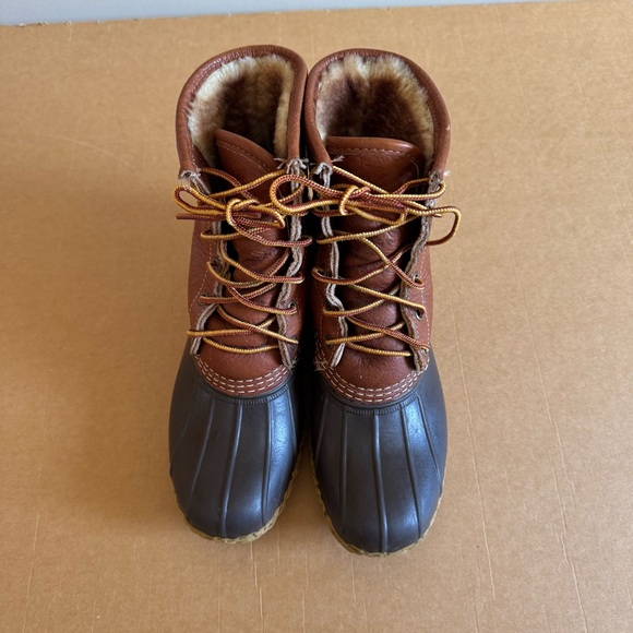 LL Bean Boots Duck Shearling Lined Insulated - Picture 6 of 12